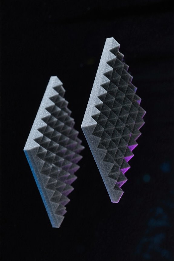 acoustic foam enhances sound quality