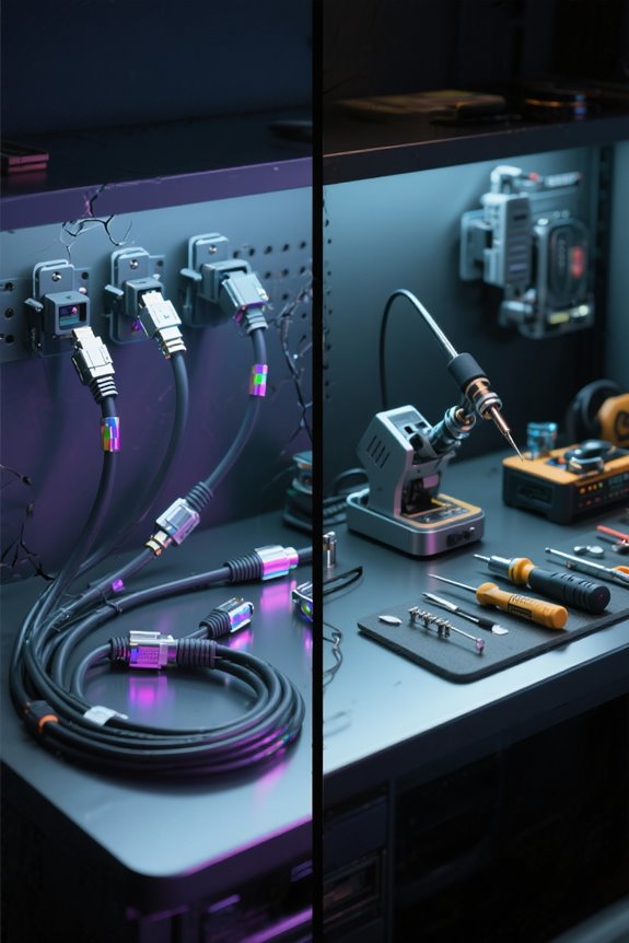 detachable cables improve repairability