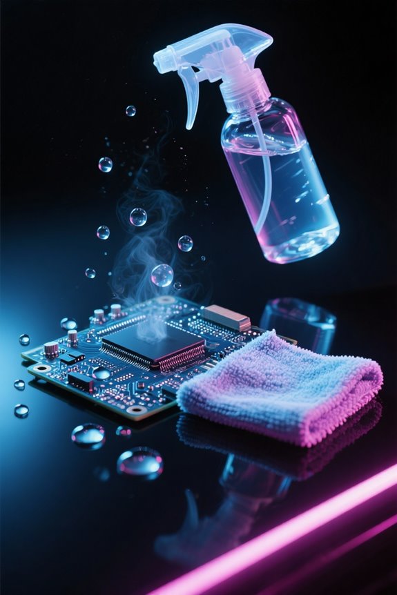 effective isopropyl alcohol cleaning
